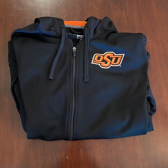 Oklahoma State Cowboys Nike black therma-fit full zip hoodie size XL - Picture 4 of 5